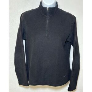 Patagonia Capilene Women's Small 1/4 Zip‎ Black Fleece Sweater